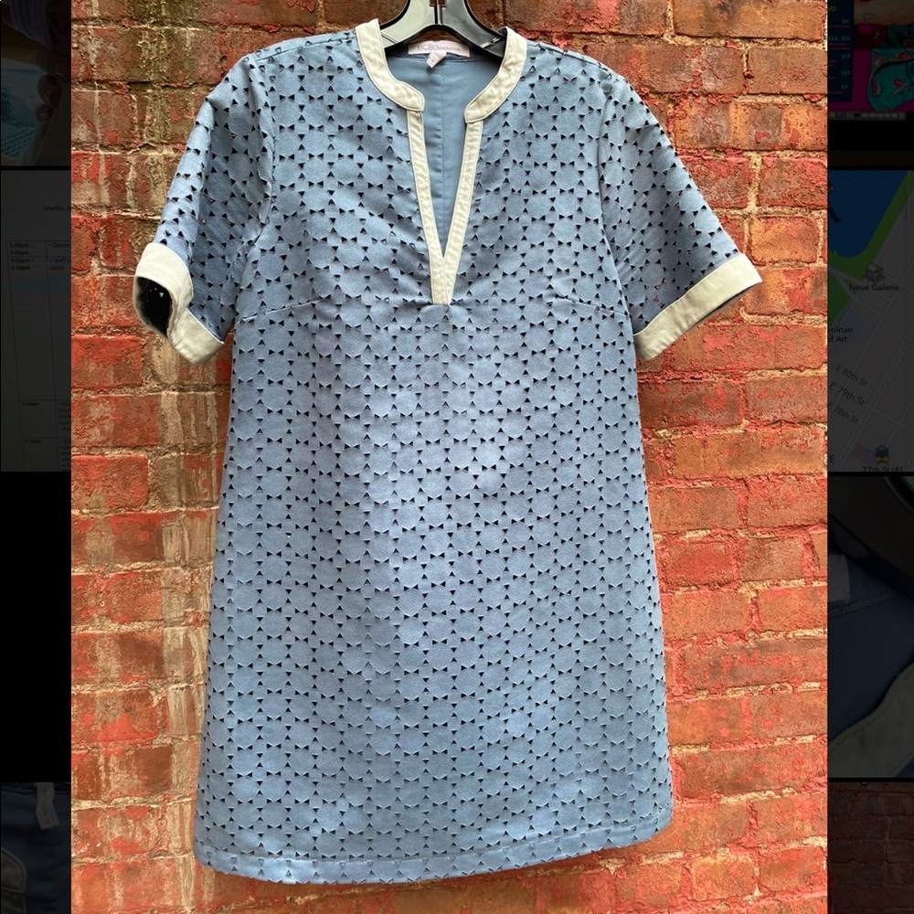 BCBGENERATION suede eyelet dress. Size Small.